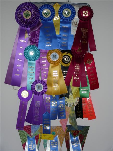 Award Winning Quilts - Ribbon Board